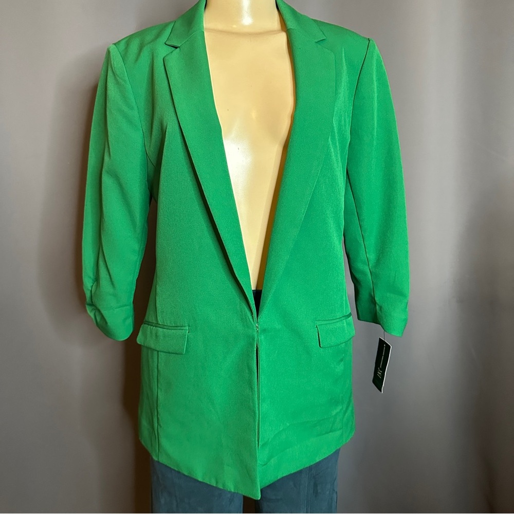 🆕 INC INTERNATIONAL CONCEPTS Kelly Green Suit Jacket - Picture 2 of 11